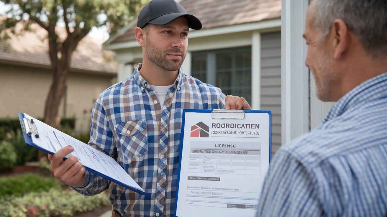 Professional roofing contractor consultation with Concord CA homeowner - Choosing the right contractor